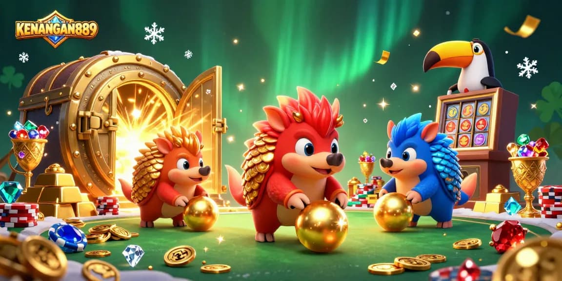 Experience luck and excitement at KENANGAN889 with vibrant jackpot action in this dynamic casino scene.