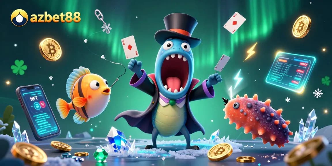 Experience thrilling magic with azbet88 in this enchanting underwater casino scene.
