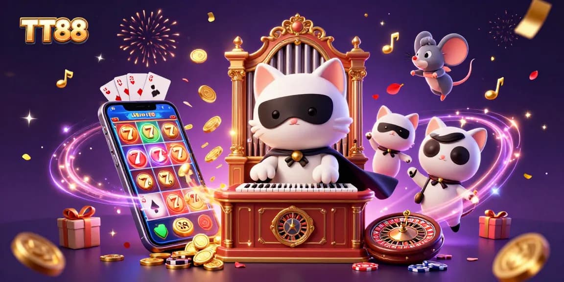 Win big with TT88's exciting casino games featuring stunning characters and vibrant slot mechanics.