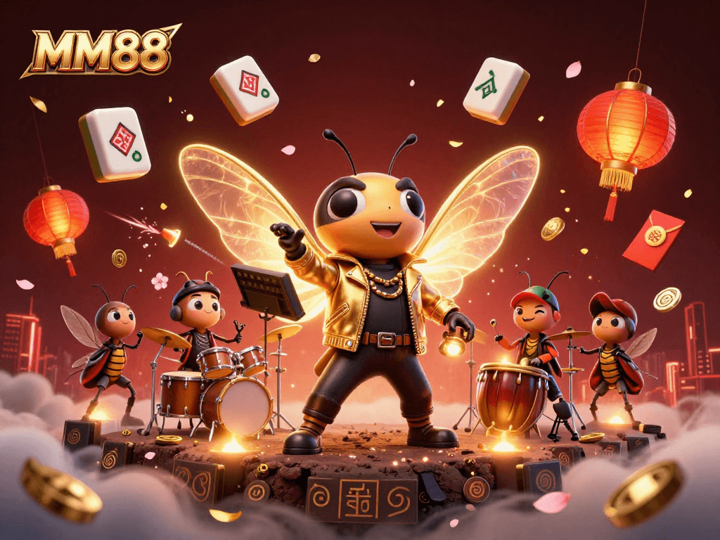 Experience the thrill of MM88 with vibrant 3D gaming elements and characters creating excitement.
