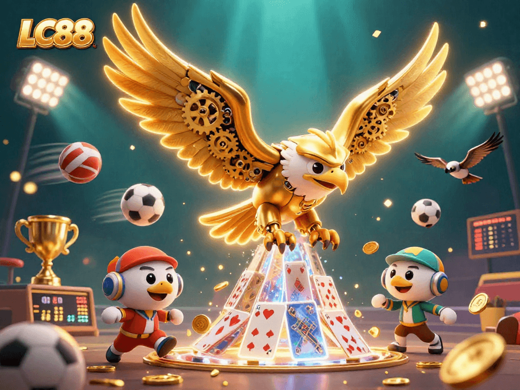 Experience thrilling gameplay at LC88 with our cartoon eagle and engaging sports elements.