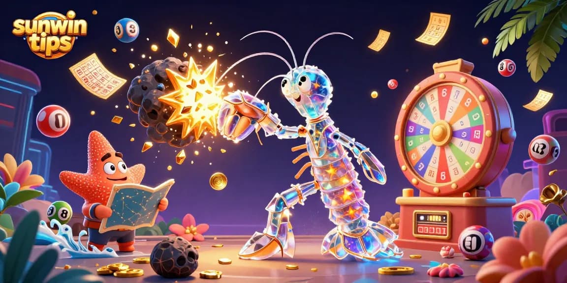 Experience sunwin tips with vibrant lottery excitement featuring animated characters and dynamic game elements.