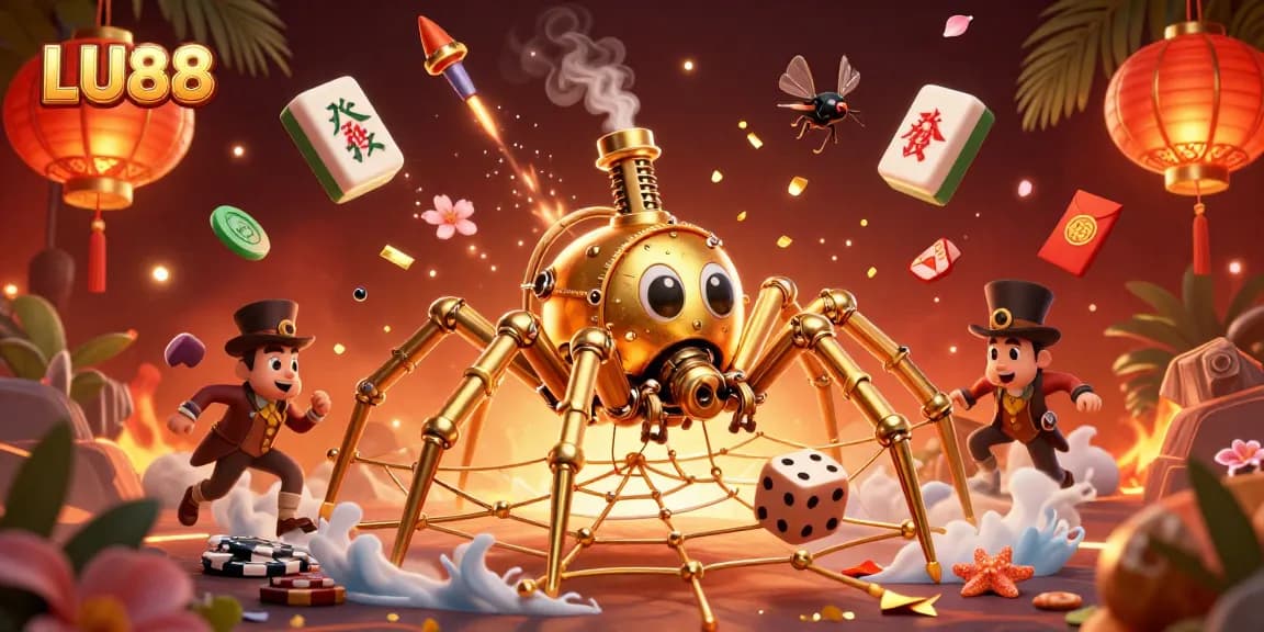 LU88 rewards players with thrilling wins in a vibrant steampunk casino scene.