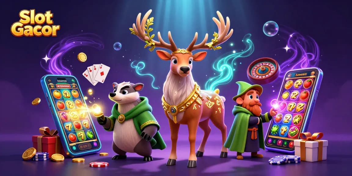 Engage with Slot Gacor's vibrant world of wins, featuring animated 3D heroes and bonus-filled games.