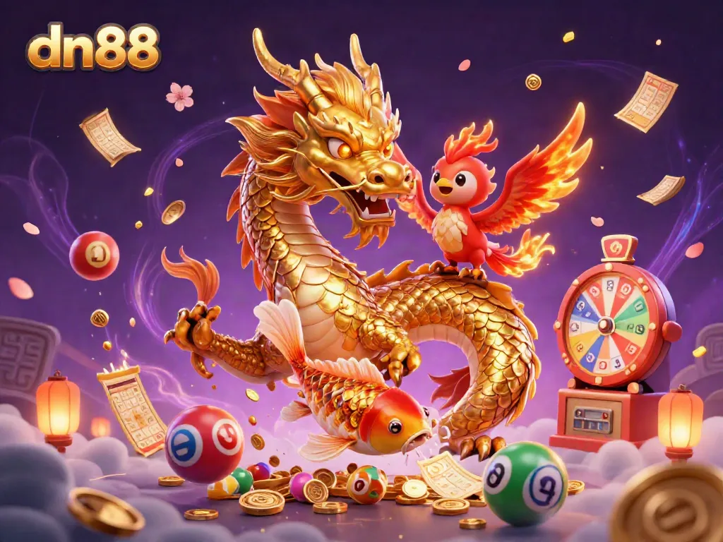 Experience exhilarating gameplay at dn88 with colorful characters and casino elements.