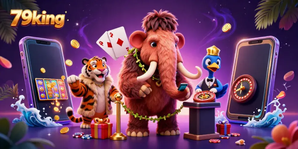Experience thrilling gameplay at 79king with vibrant casino characters and games.