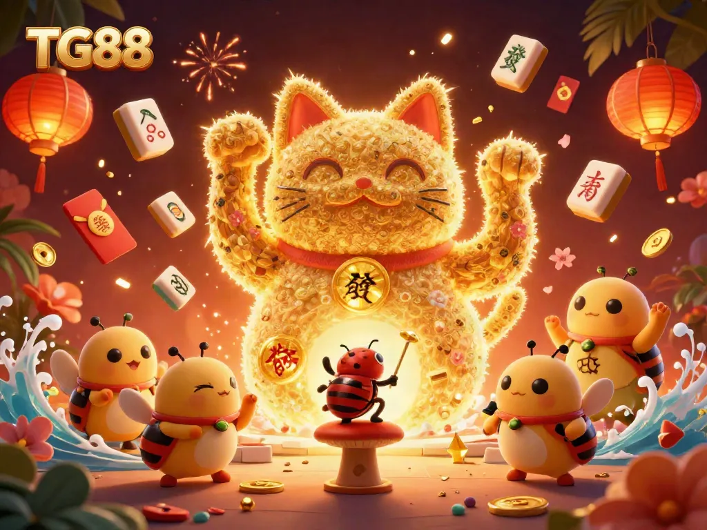 Experience winning with TG88’s dynamic and colorful casino-inspired digital art.