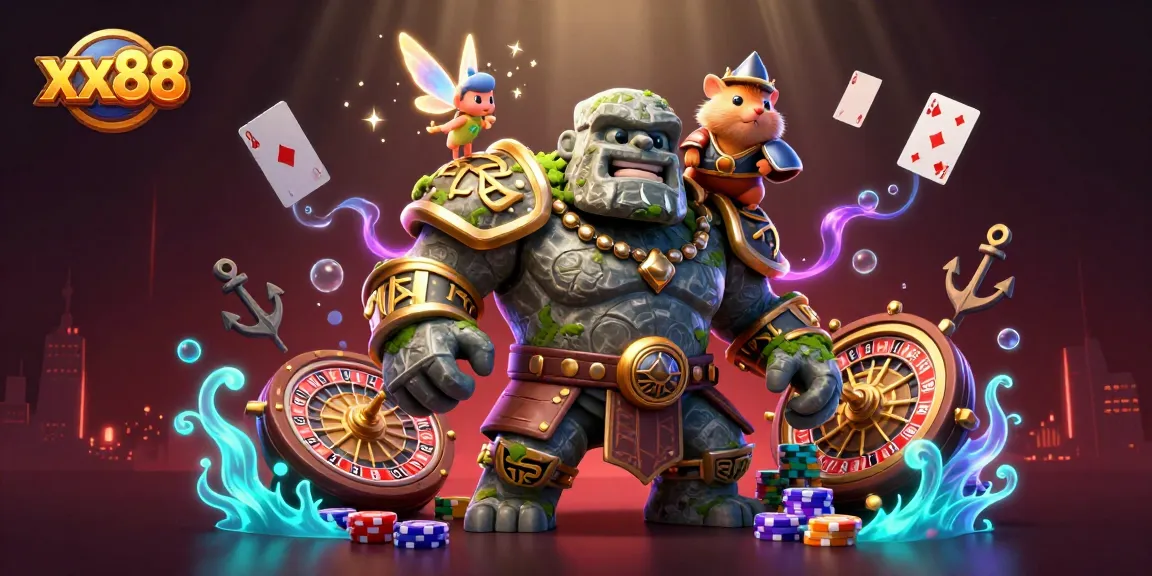Engage in thrilling gaming adventures with xx88, featuring enchanting characters in a vibrant casino scene.