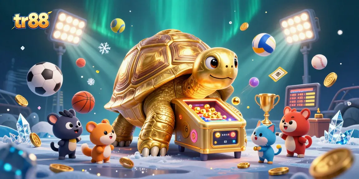 Experience the excitement at tr88 with vibrant, dynamic casino gaming featuring a colossal tortoise pinball machine.