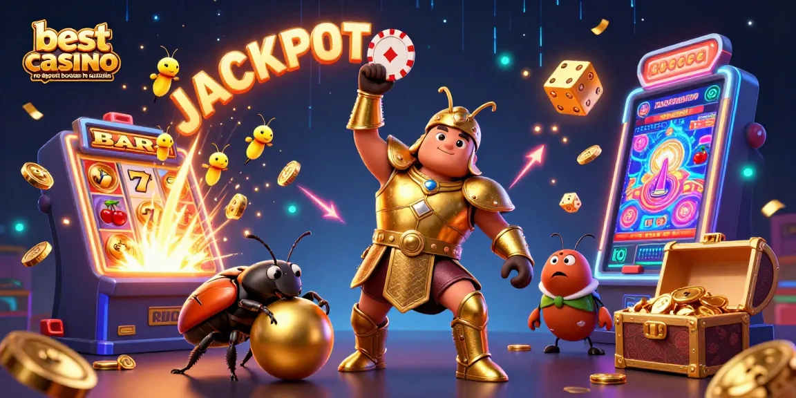 Experience the excitement of the best casino no deposit bonuses in Australia with vibrant slot machines and dynamic characters.